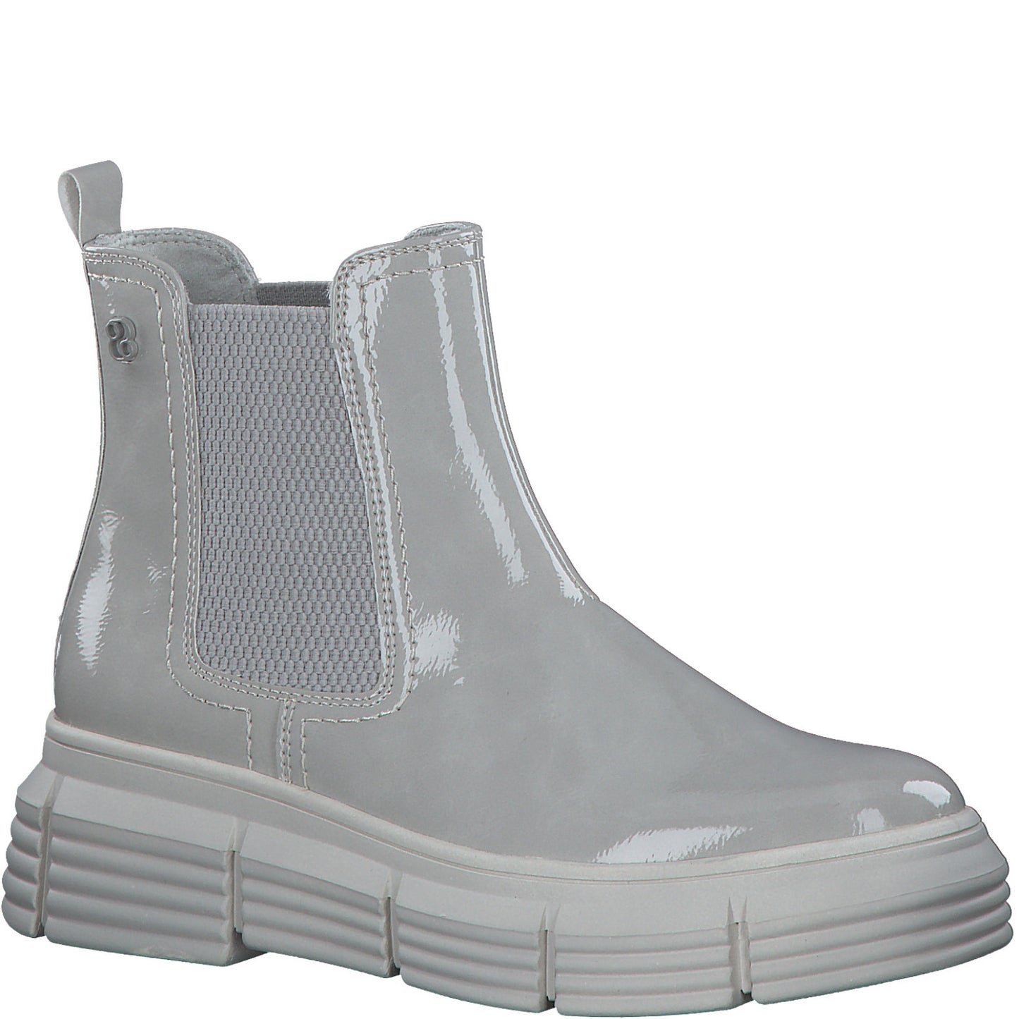 S Oliver 5-5-25413-29 218 Lt.Grey Patent Boots