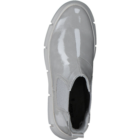 S Oliver 5-5-25413-29 218 Lt.Grey Patent Boots