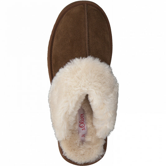 S Oliver 5-5-27100-37 311 Tan Slippers