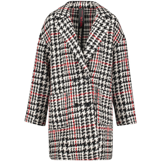 Taifun 850008 11604 1102 Black Checked Coat