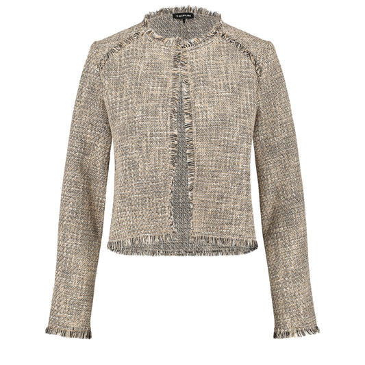 Taifun 330307 11059 9462 Roasted Hazel Patterned Denim Jacket