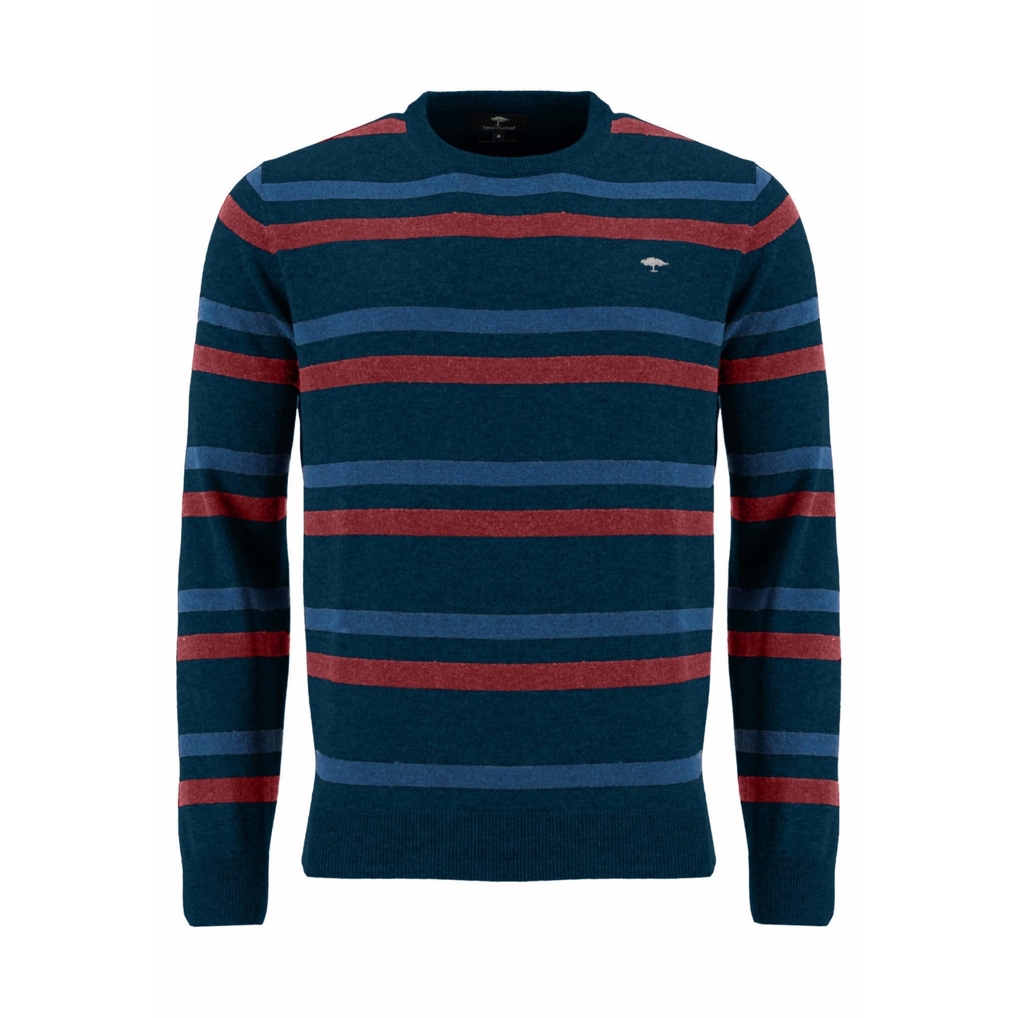 Fynch Hatton 1209 305 680 Night Round Neck Striped Knitwear