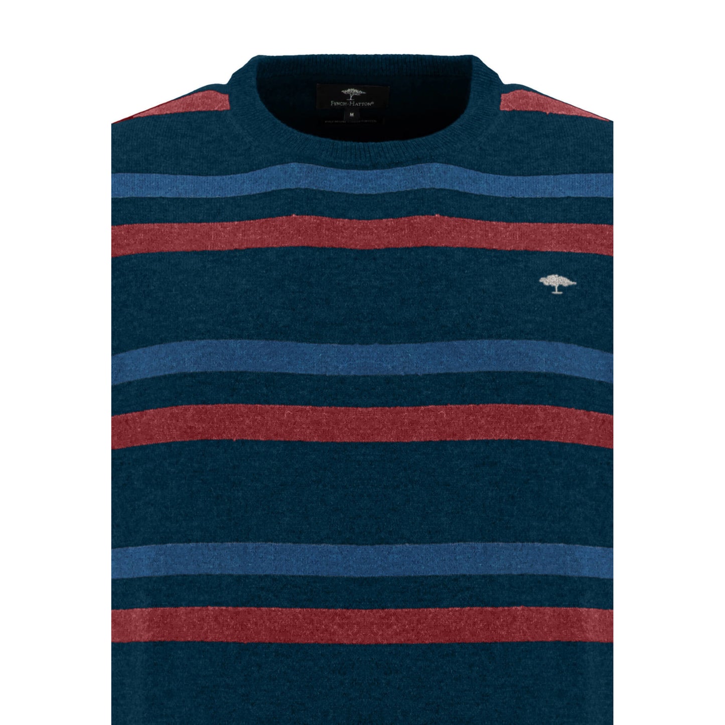 Fynch Hatton 1209 305 680 Night Round Neck Striped Knitwear