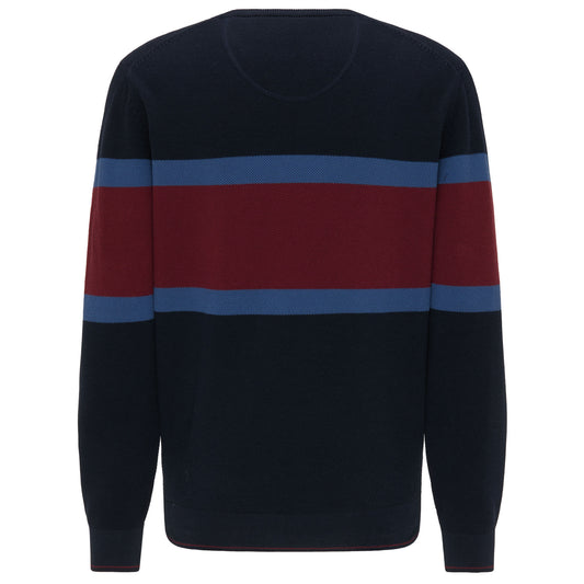 Fynch Hatton 1220 602 685 Stripped Crew Neck Jumper