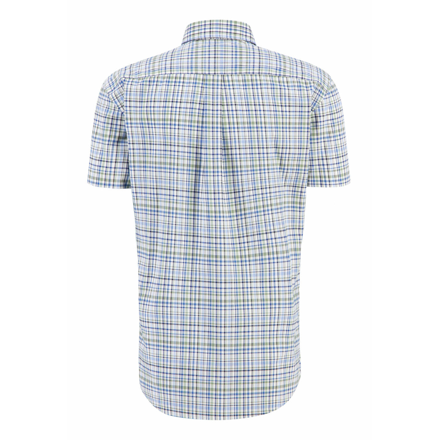 Fynch Hatton 1313 8051 700 Spring Green Combi Check Casual Shirt