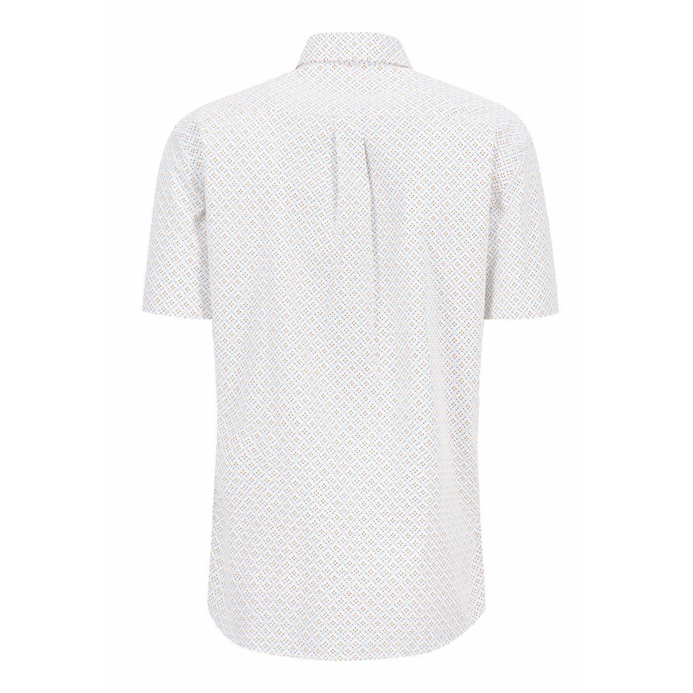Fynch Hatton 1313 8071 808 Sand Printed Check Casual Shirt