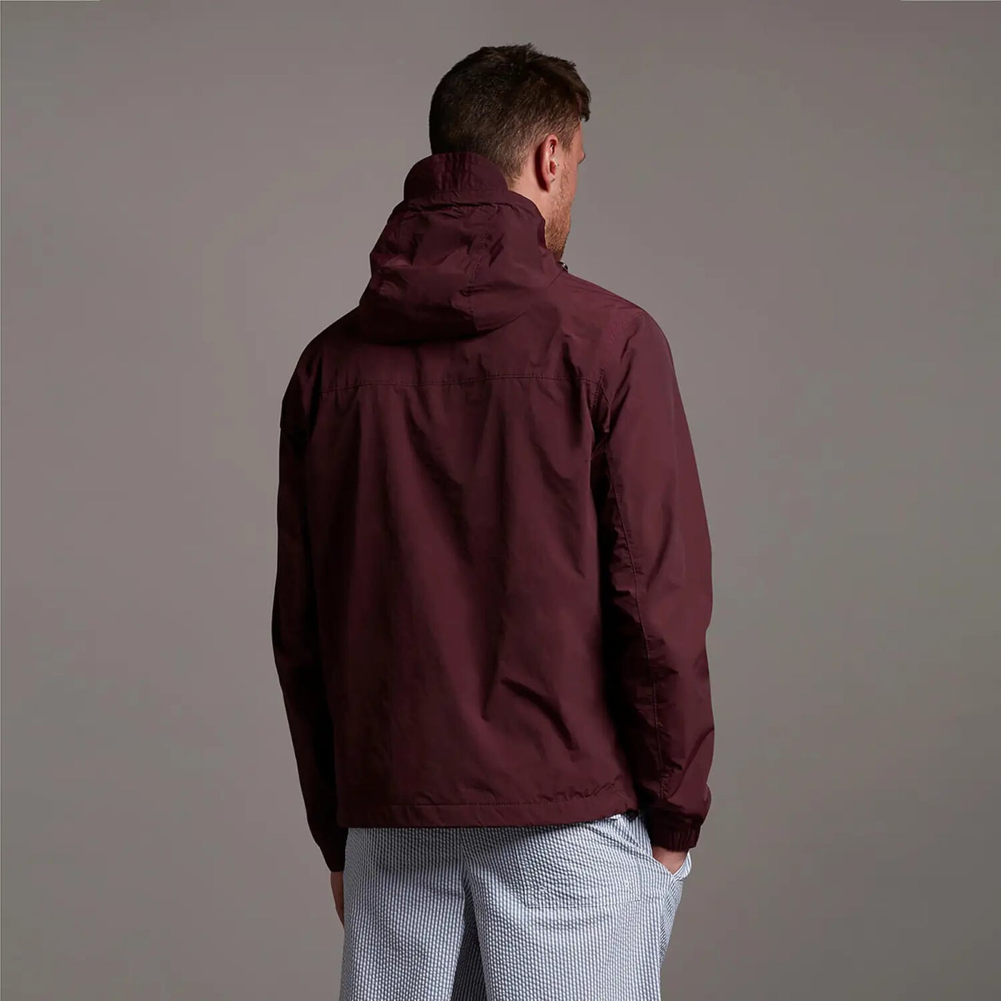 Lyle & Scott JK1310V Z562 Burgundy Hooded Pocket Jacket