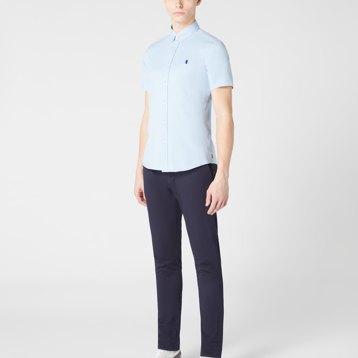 Remus Uomo 13570SS 22 Light Blue Slim/Ashton Long Sleeve Casual Shirt