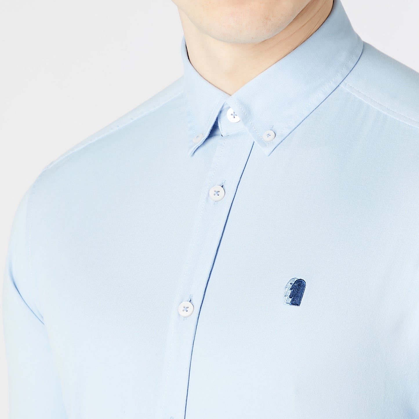 Remus Uomo 13570 22 Light Blue Slim/Ashton Long Sleeve Casual Shirt