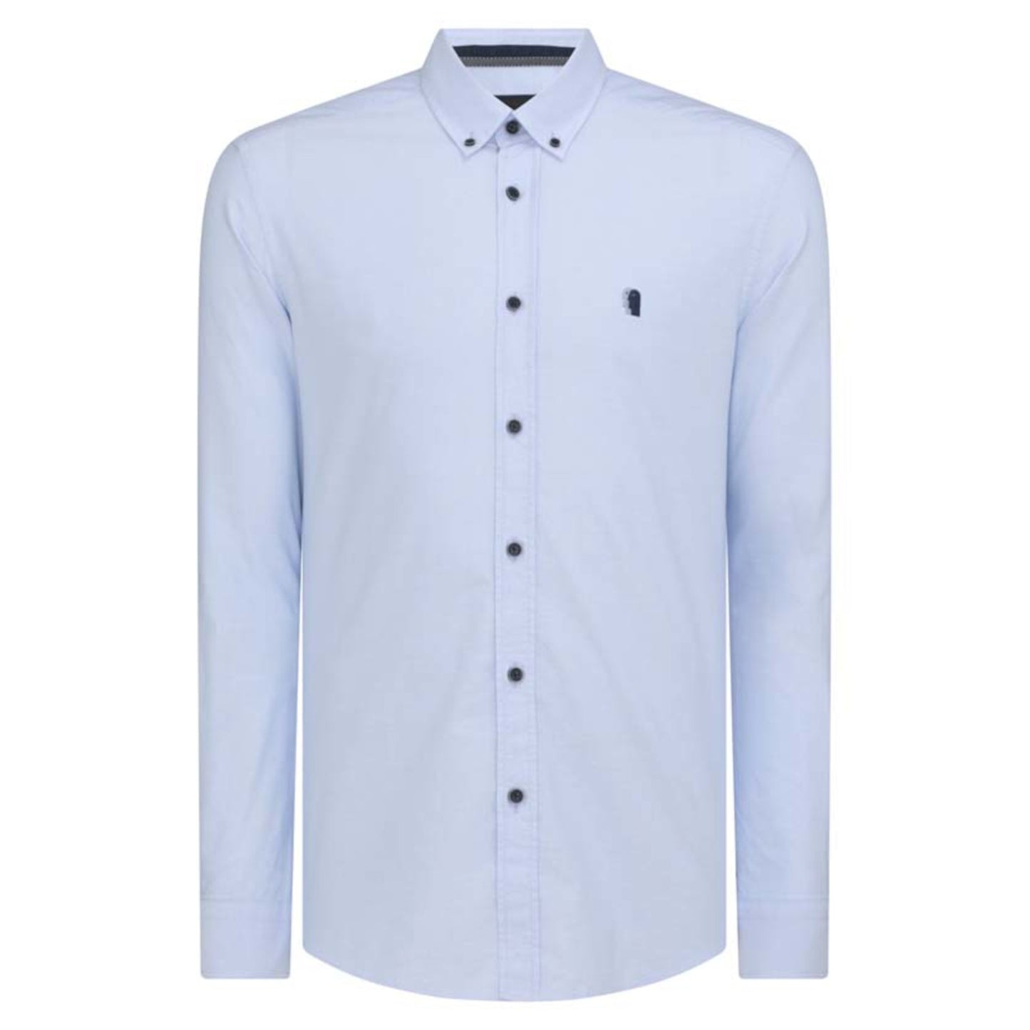 Remus Uomo 13600 22 Blue Tapered Long Sleeve Oxford Shirt