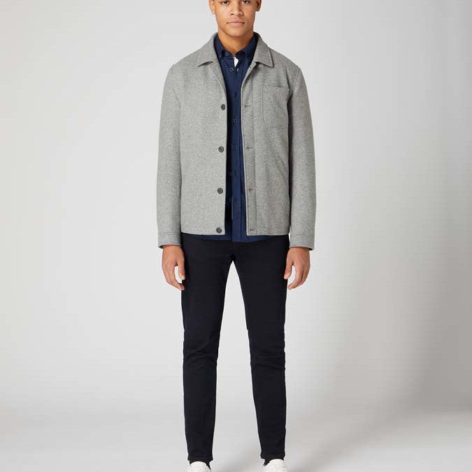 Remus Uomo 13600 78 Navy Tapered Long Sleeve Oxford Shirt