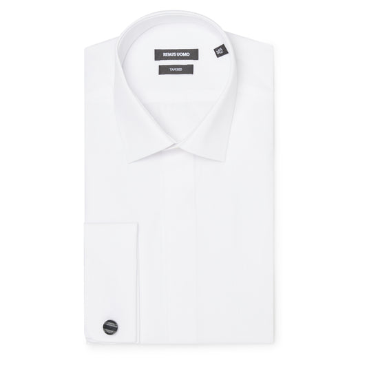 Remus Uomo 13691 01 White Tapered Fit Dress Shirt