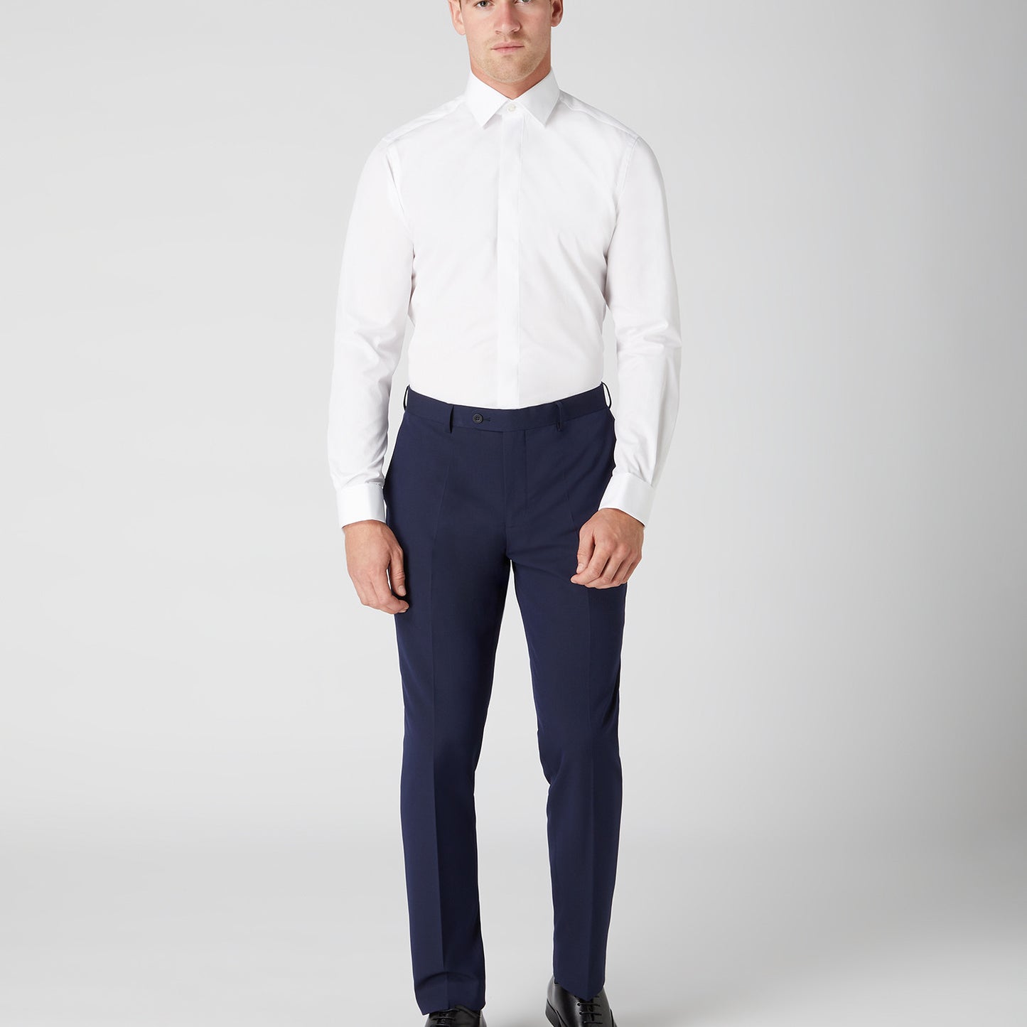 Remus Uomo 13691 01 White Tapered Fit Dress Shirt