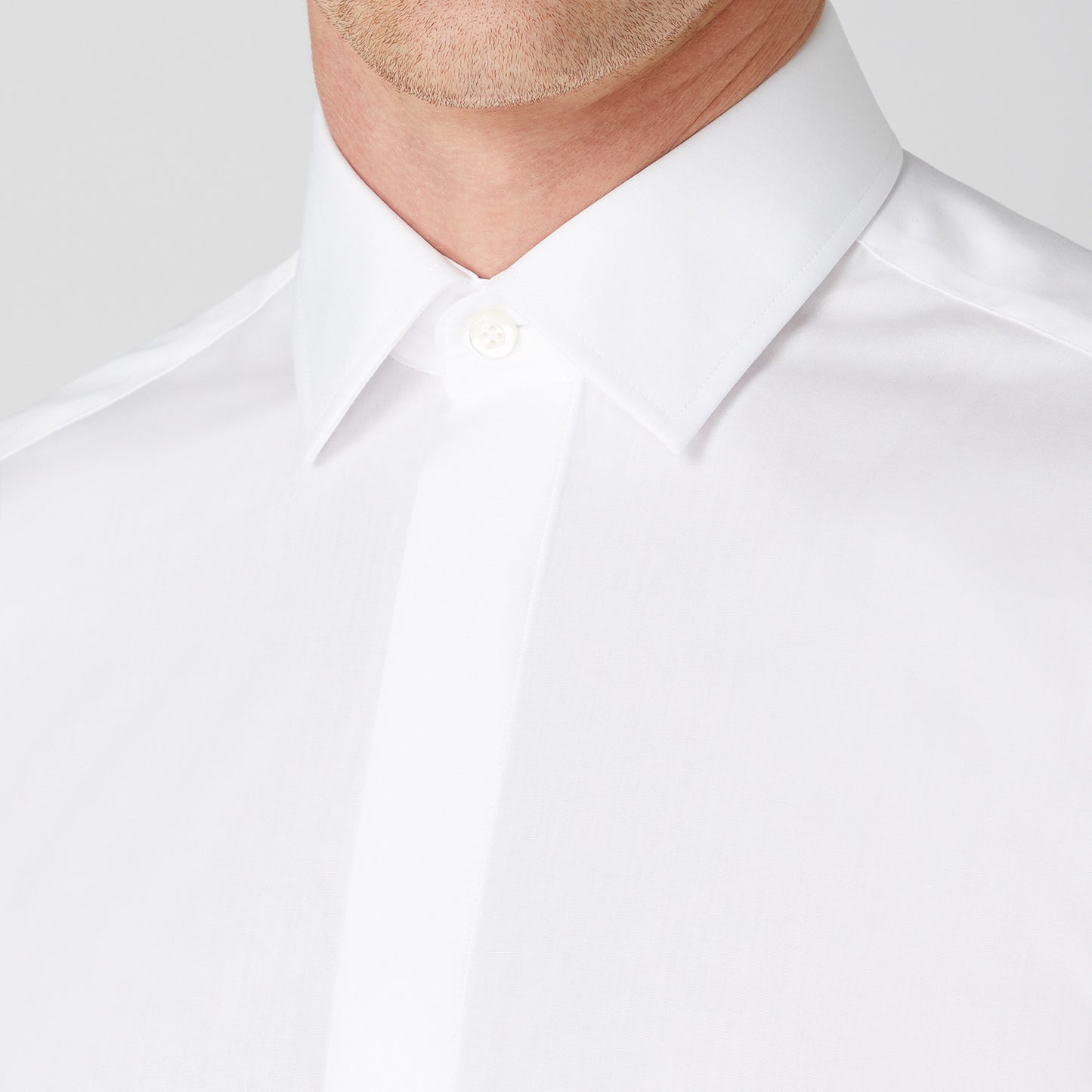 Remus Uomo 13691 01 White Tapered Fit Dress Shirt