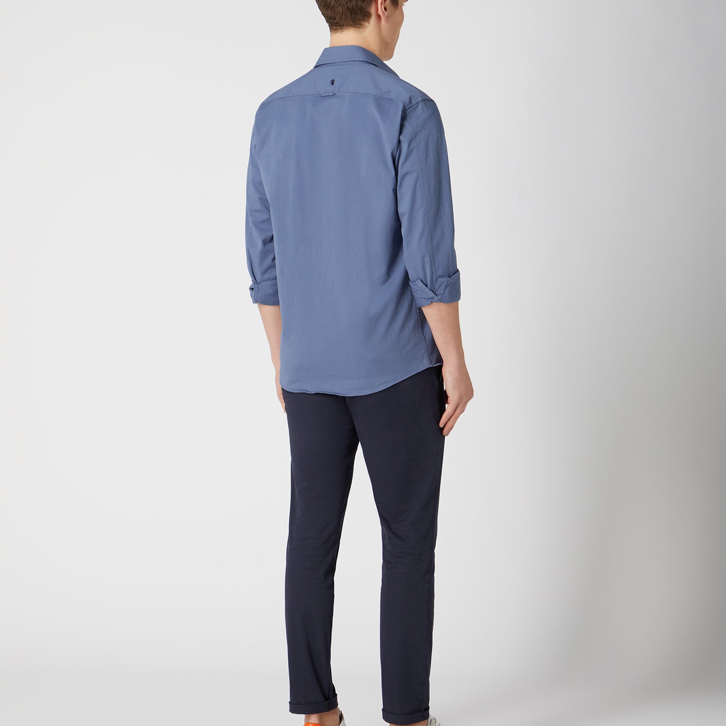Remus Uomo 13720 25 Blue Overshirt Parker Cotton Casual Shirt
