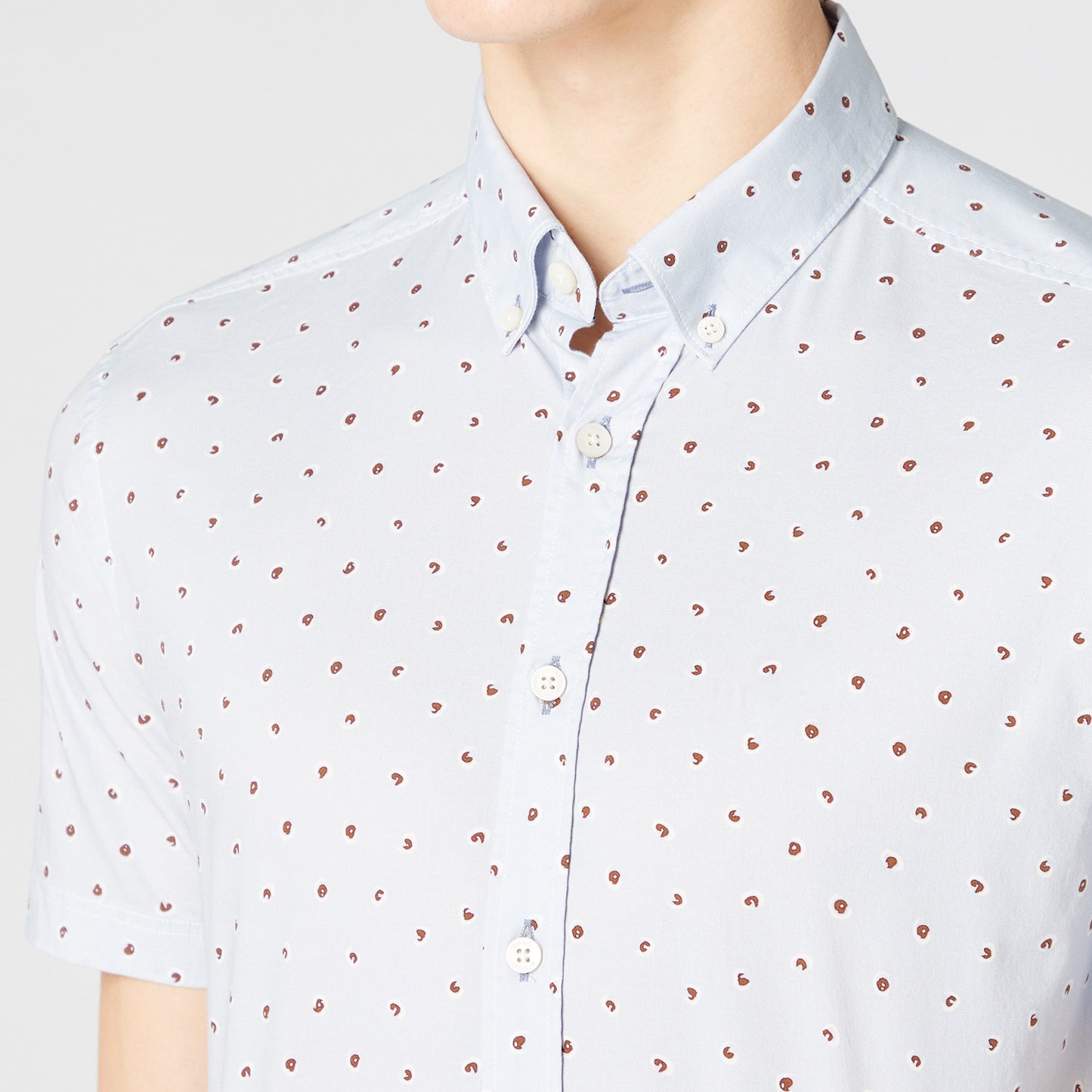 Remus Uomo 13754SS 22 Light Blue Slim/Ashton Long Sleeve Casual Shirt
