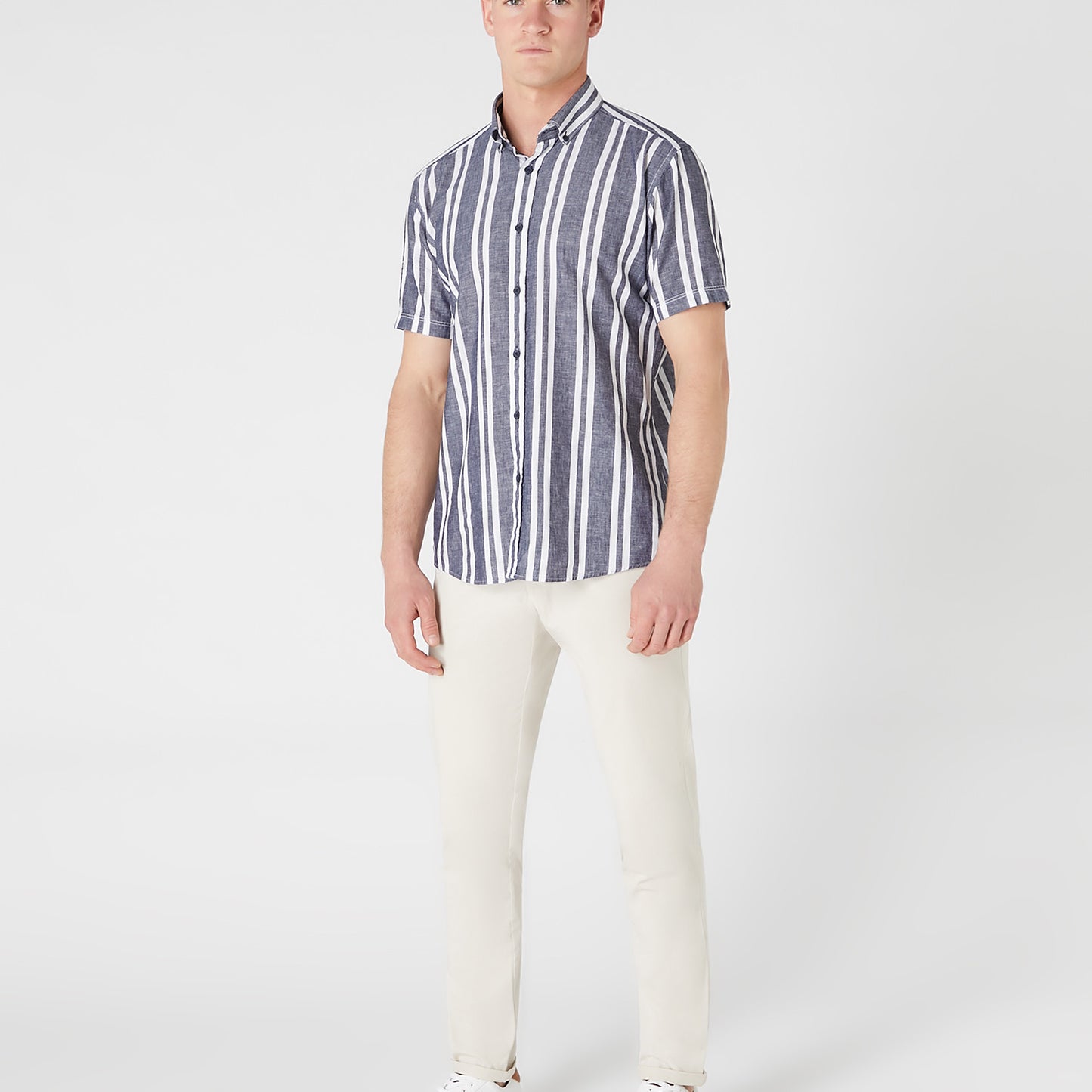 Remus Uomo 13761SS 29 Denim Tapered/Parker Long Sleeve Casual Shirt