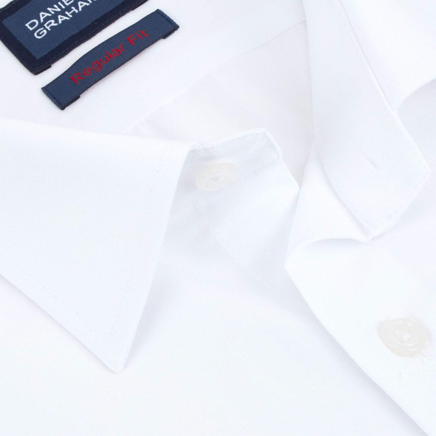 Daniel Grahame 15600 01 White Long Sleeve Dress Shirt