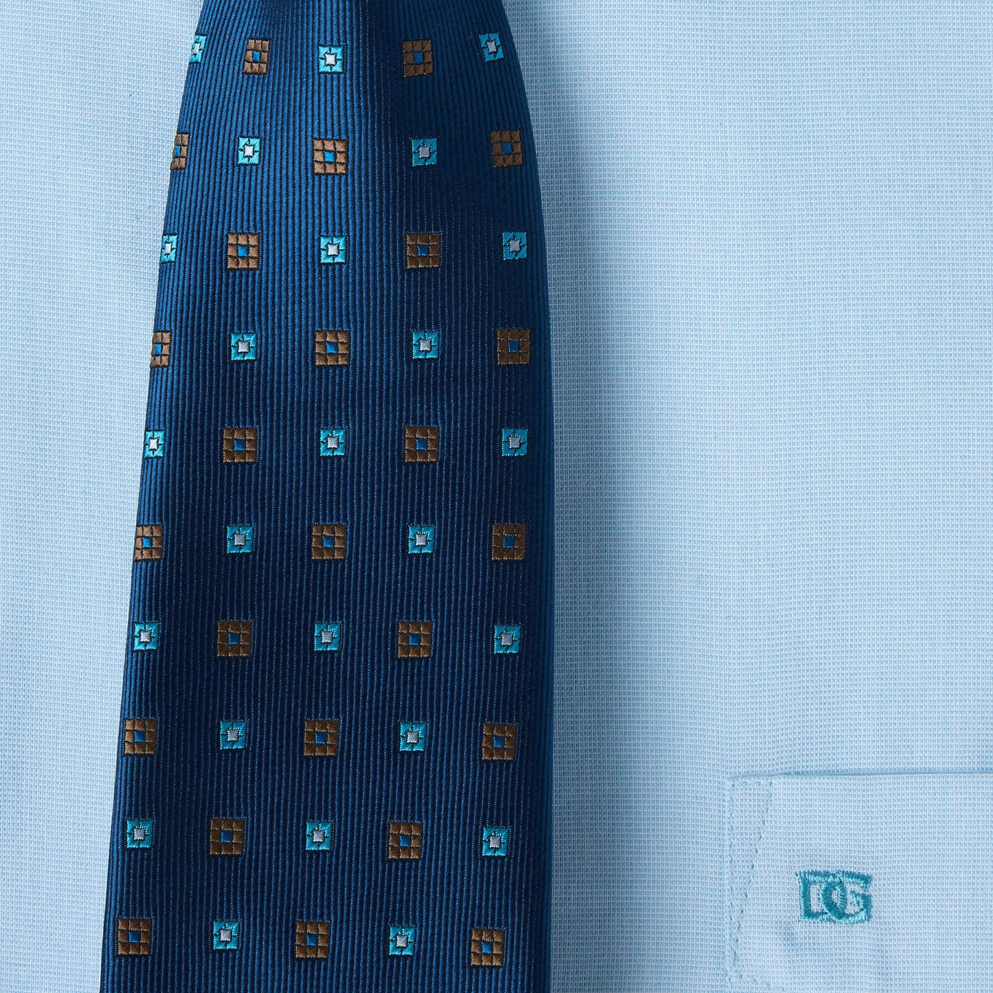 Daniel Grahame 15663T 21 Turquoise Geneva/F Ramsay Long Sleeve Dress Shirt