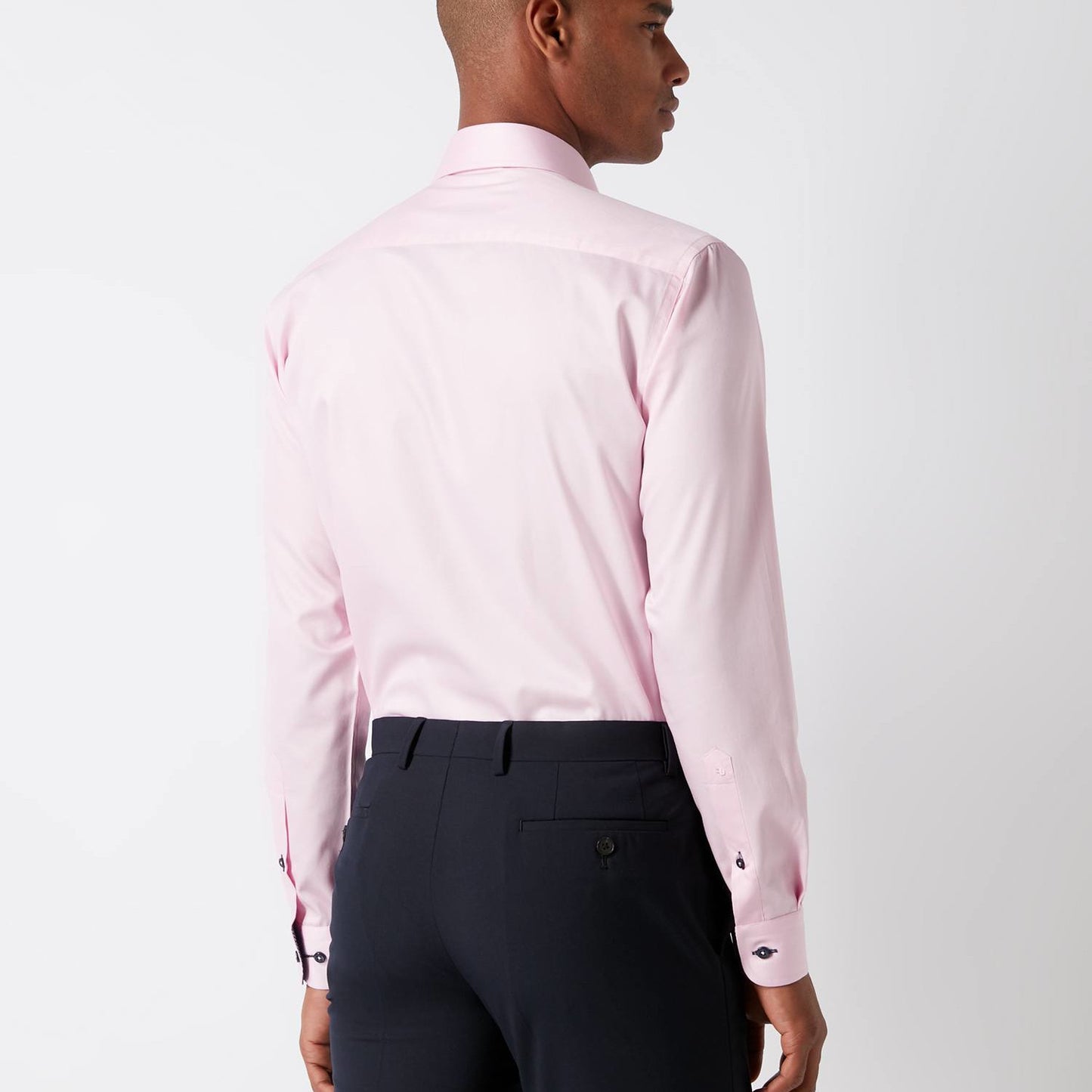 Remus Uomo 17036 63 Tapered Fit Pink Long Sleeve Dress Shirt