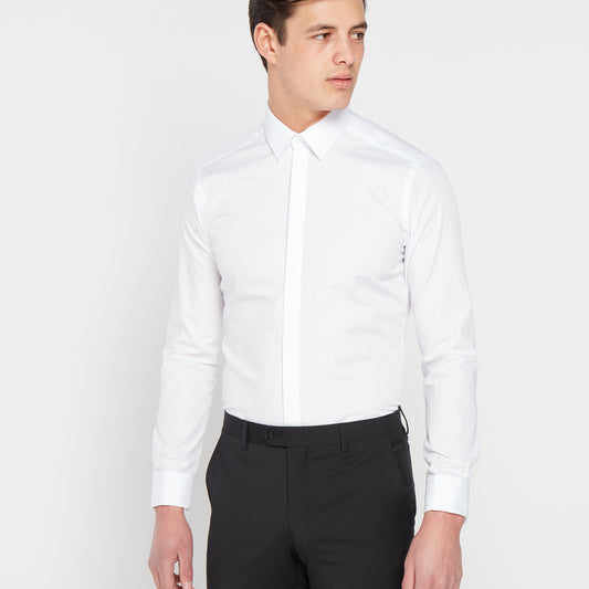 Remus Uomo 17692 01 White Rome/F Ashton Double Cuff Shirt