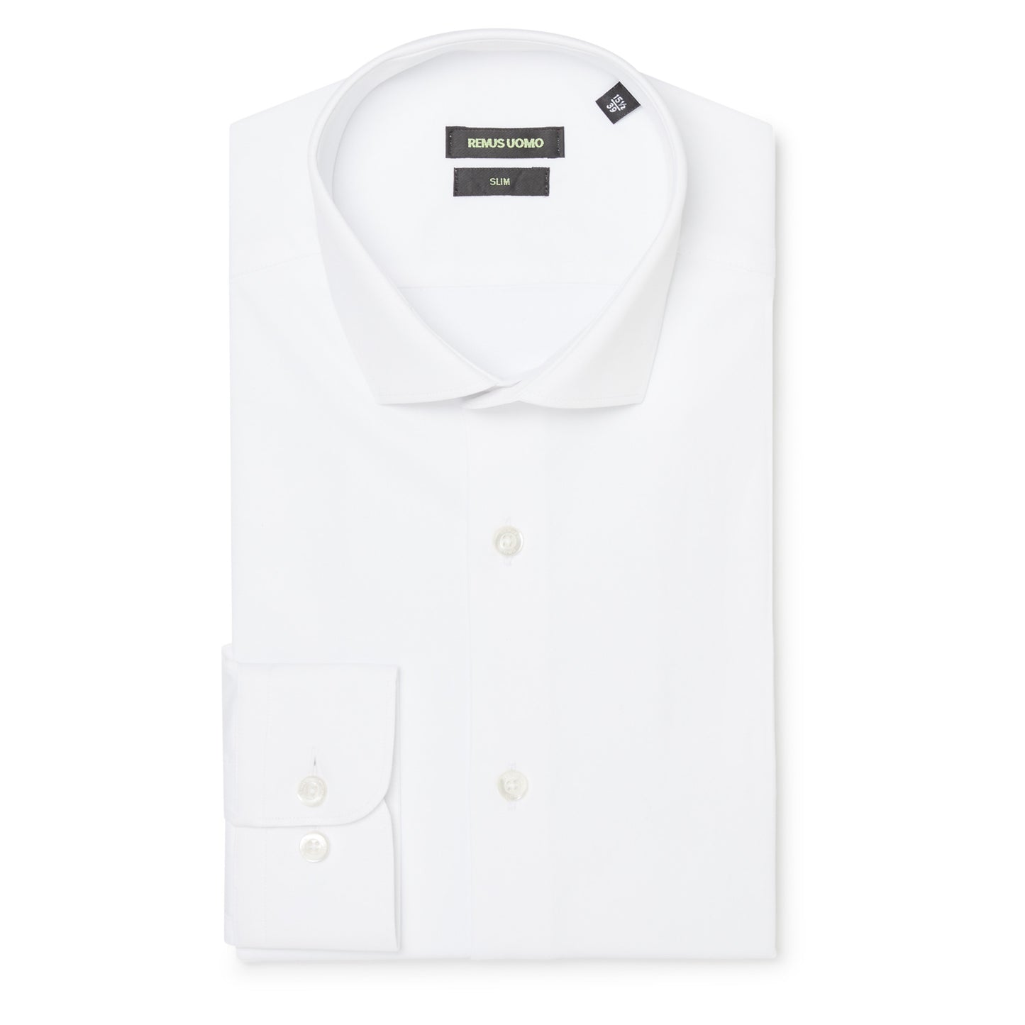 Remus Uomo 18625 01 White Rome Slim Fit Dress Shirt