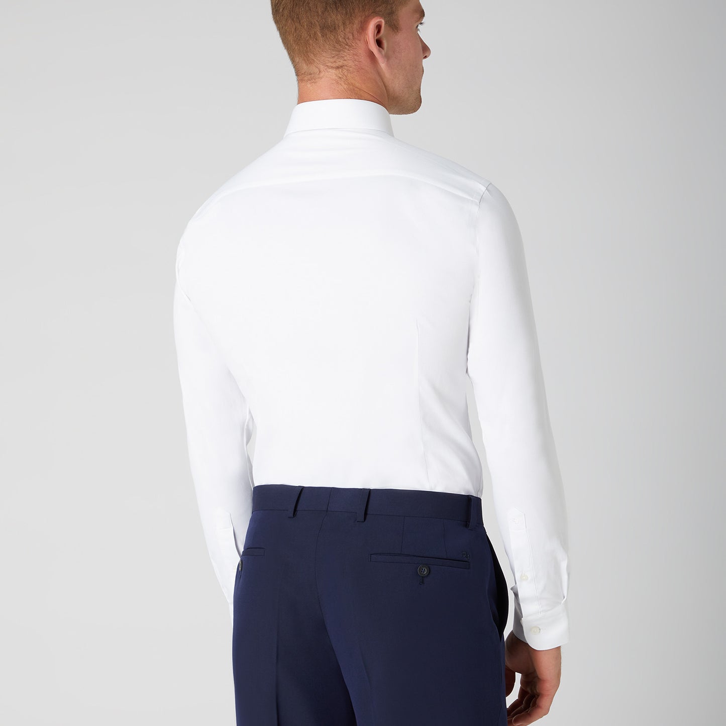 Remus Uomo 18625 01 White Rome Slim Fit Dress Shirt