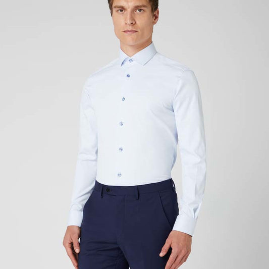 Remus Uomo 18625 21 Blue Rome Slim Fit Dress Shirt