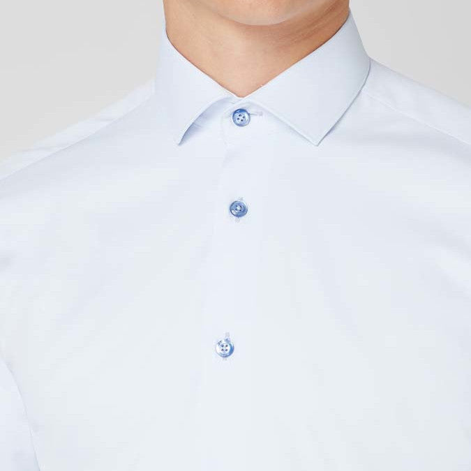 Remus Uomo 18625 21 Blue Rome Slim Fit Dress Shirt