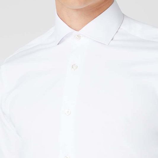 Remus Uomo 18626 01 White Seville Tapered Fit Dress Shirt