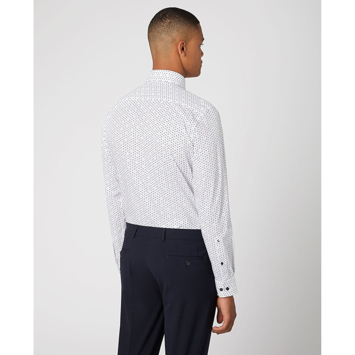Remus Uomo 18671 18 Navy Seville/Parker Dress Shirt