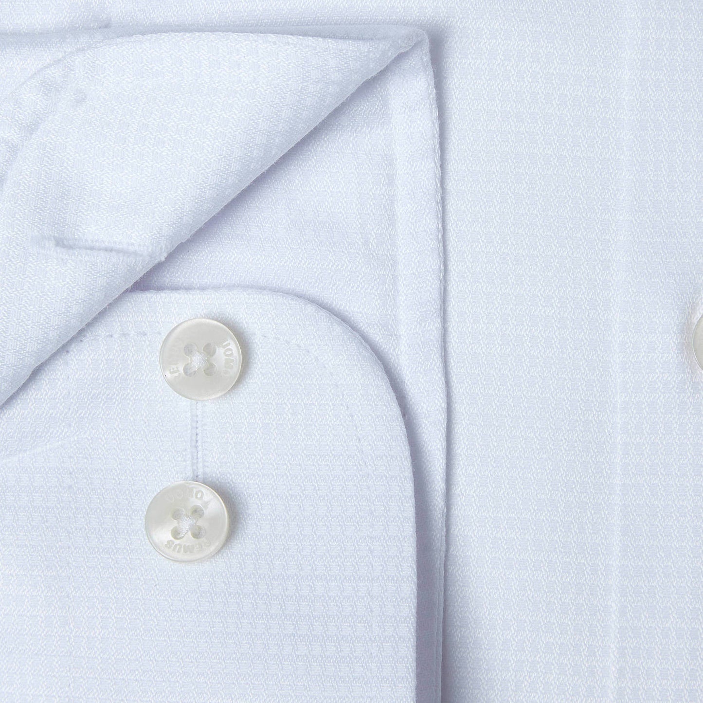 Remus Uomo 18677 01 White Tapered  Long Sleeve Dress Shirt