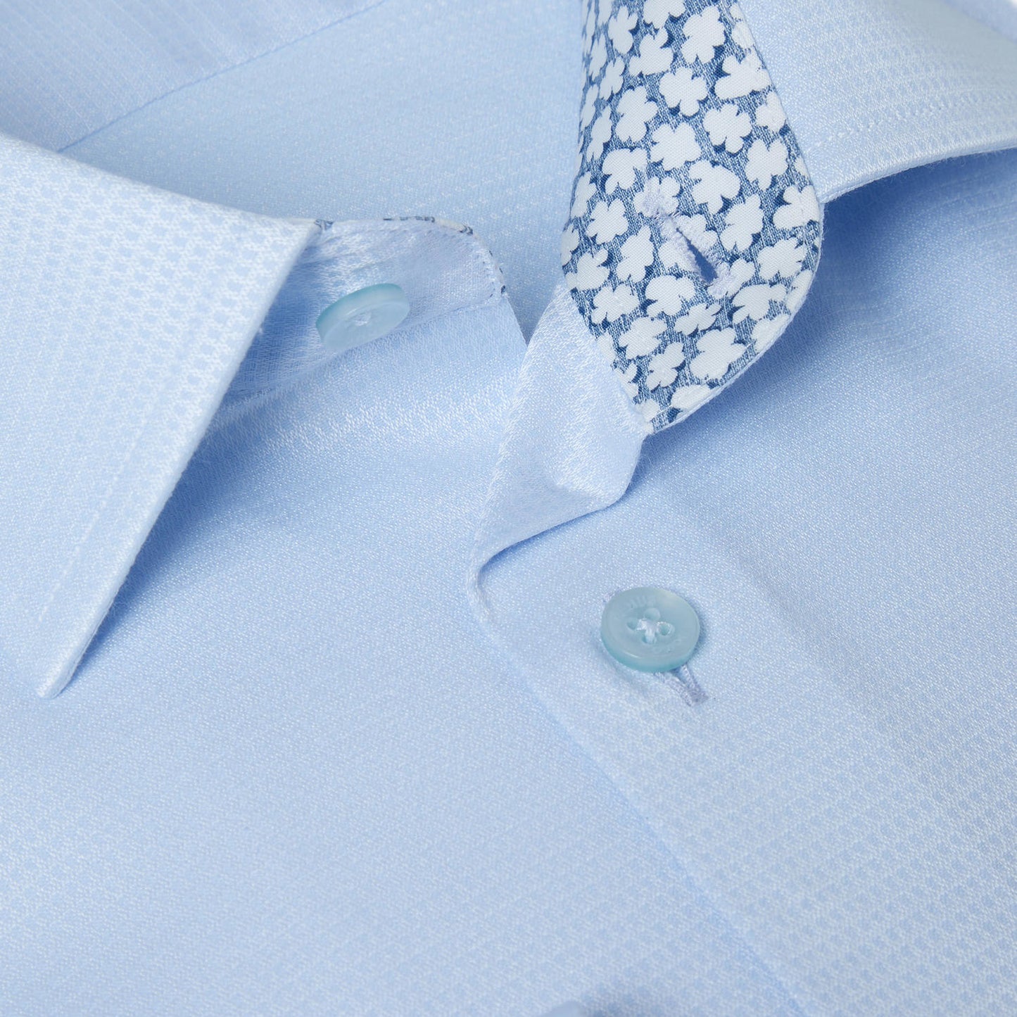 Remus Uomo 18677 21 Light Blue Tapered Long Sleeve Dress Shirt