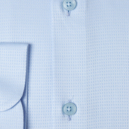 Remus Uomo 18677 21 Light Blue Tapered Long Sleeve Dress Shirt