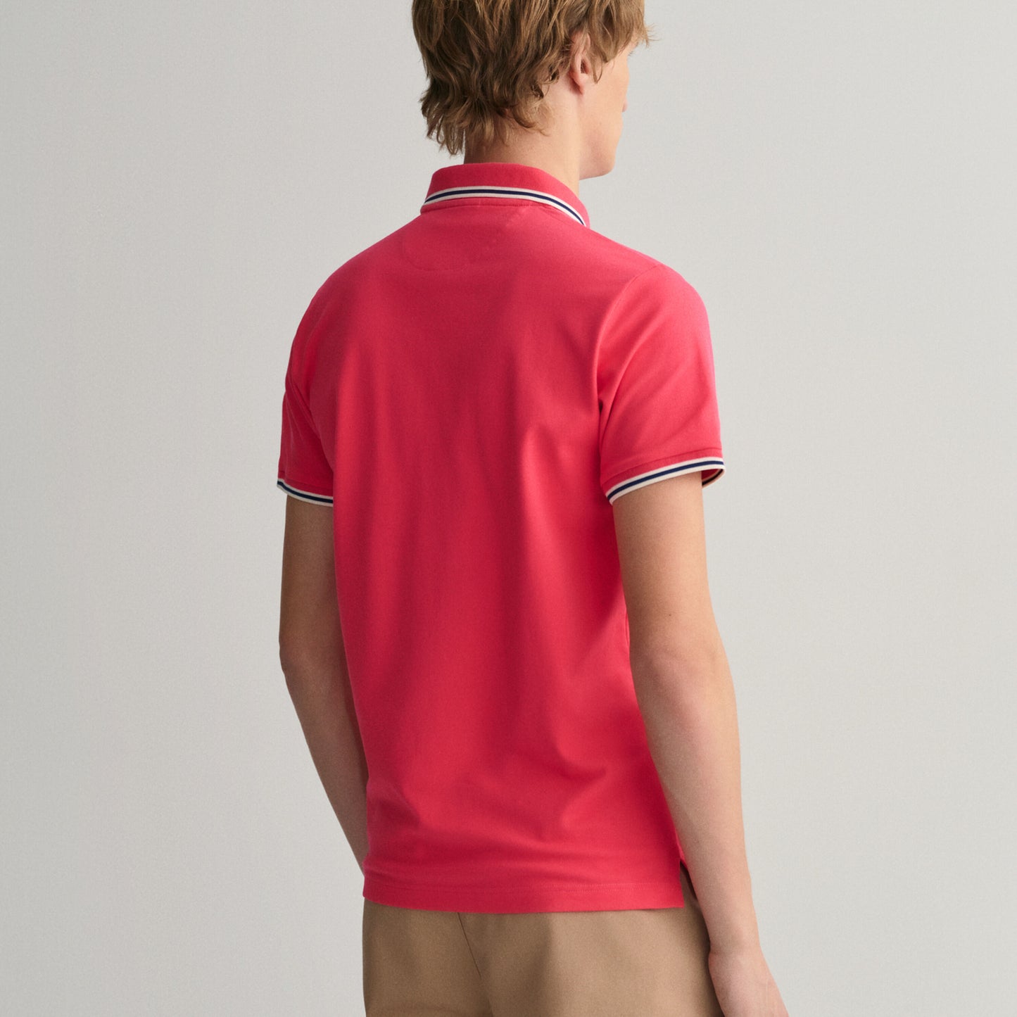 Gant 2003170 635 Magenta Pink 3-Col Tipping Solid Pique Polo Shirt