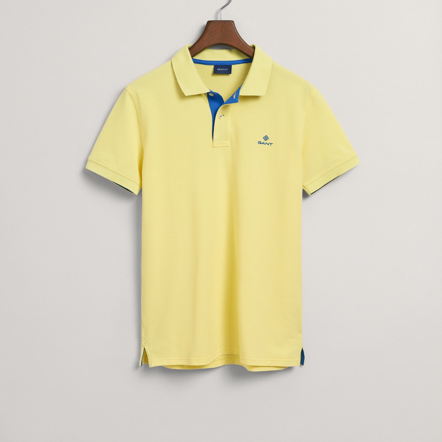 Gant 2052003 719 Clear Yellow Contrast Collar Pique Rugger Polo Shirt