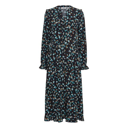 B.Young 20812470 201610 Capri Breeze Mix Byflouri Long Frill Dress