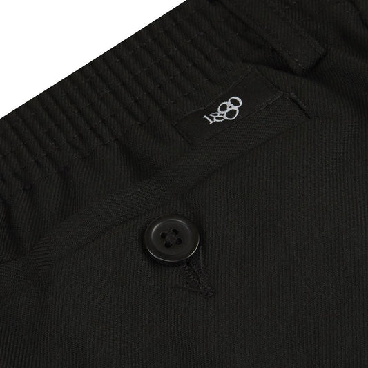 1880 Club 62763 00 Black Elastic Waist Trousers