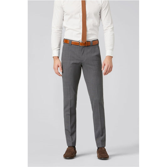 Meyer 344 07 Roma Mid Grey Fine Tropical Wool Trousers