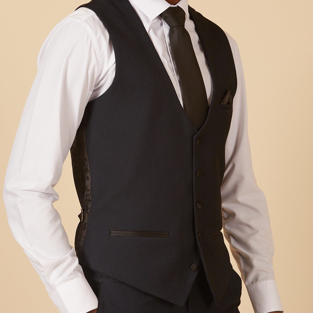 Marc Darcy Dalton Navy Waistcoat