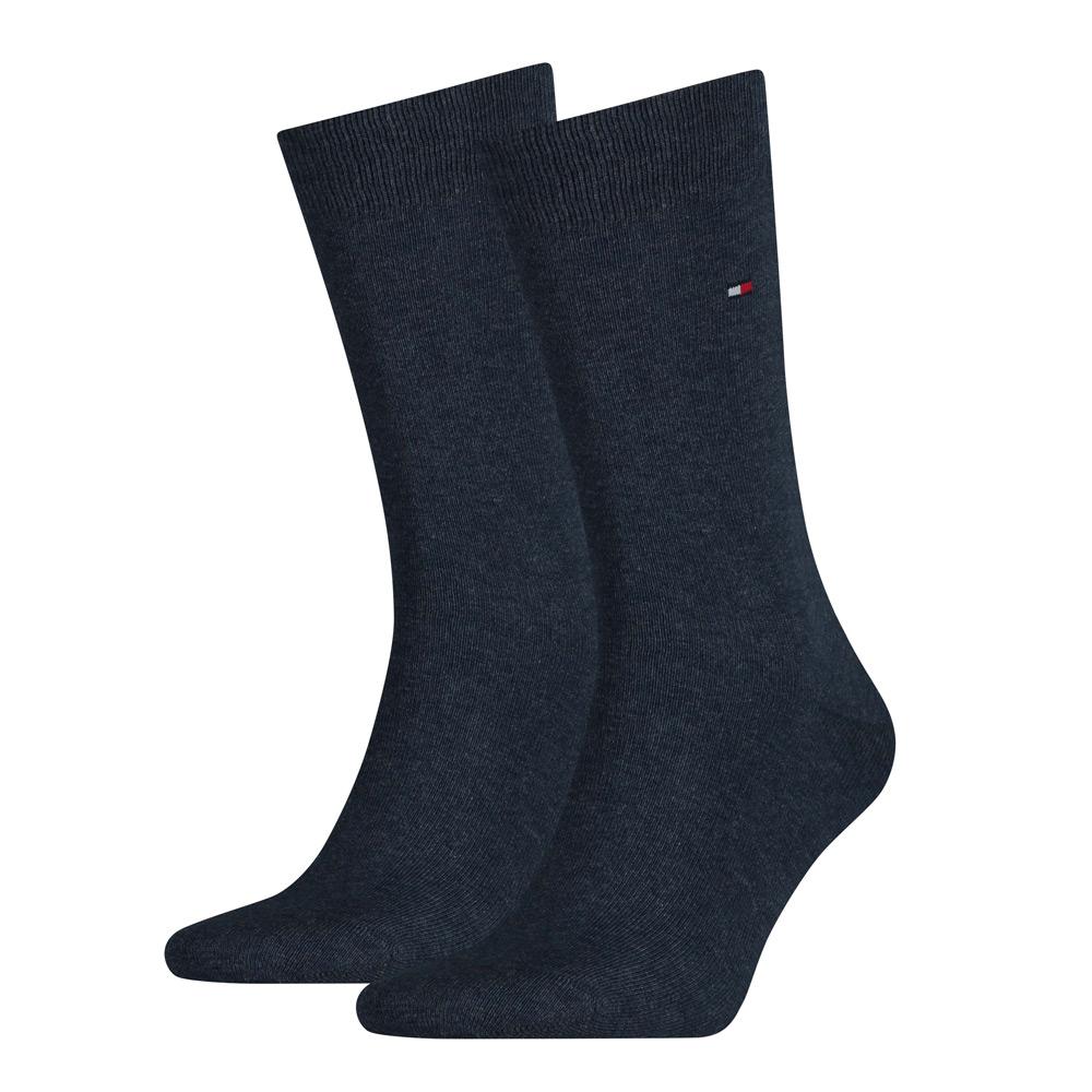 Tommy Hilfiger 371111 356 Two Pack Plain Jeans Blue Socks