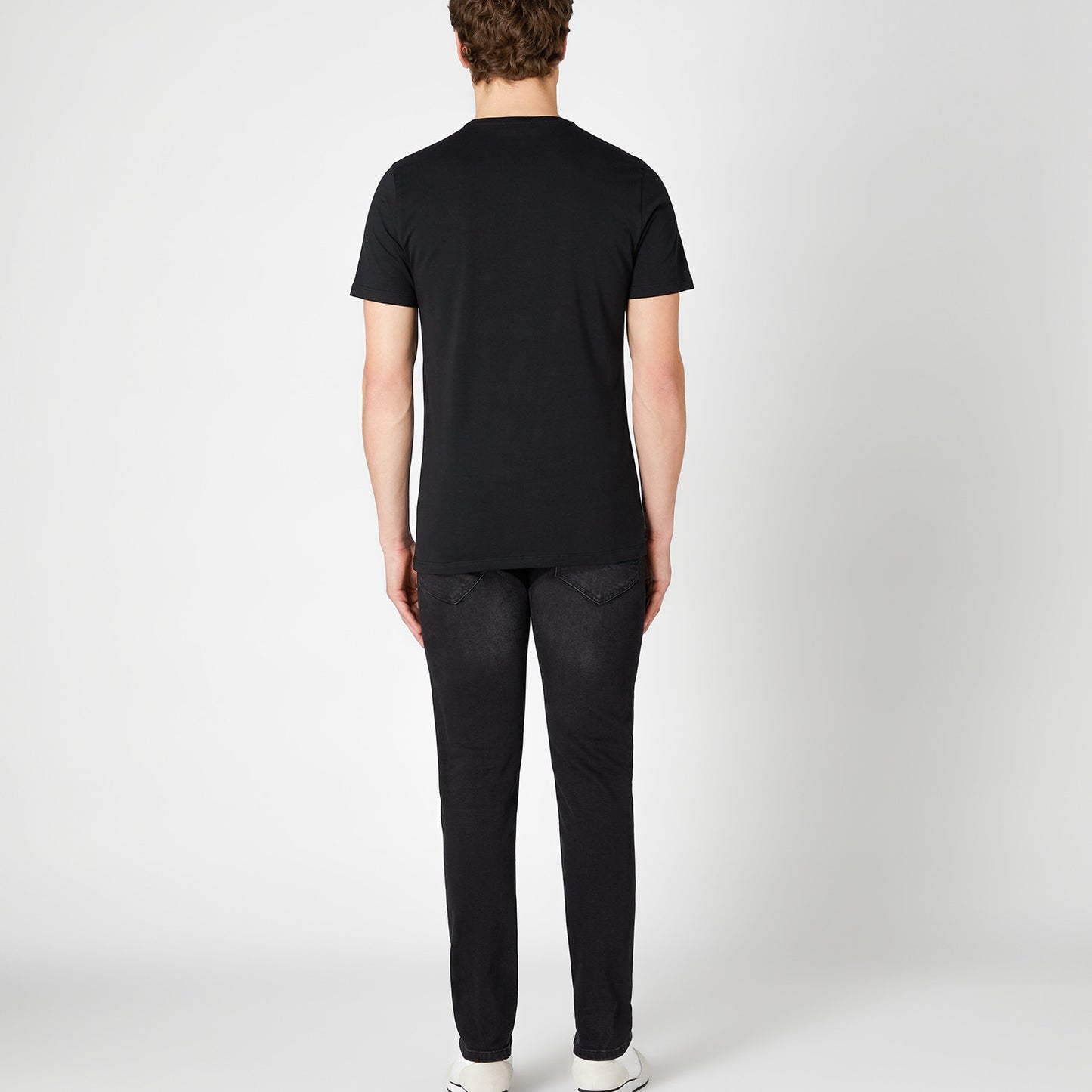 Remus Uomo 53121A 00 Black Plain Branded T-Shirt