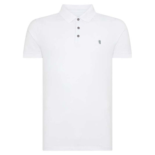 Remus Uomo 53122A 01 White Short Sleeve Polo Shirt