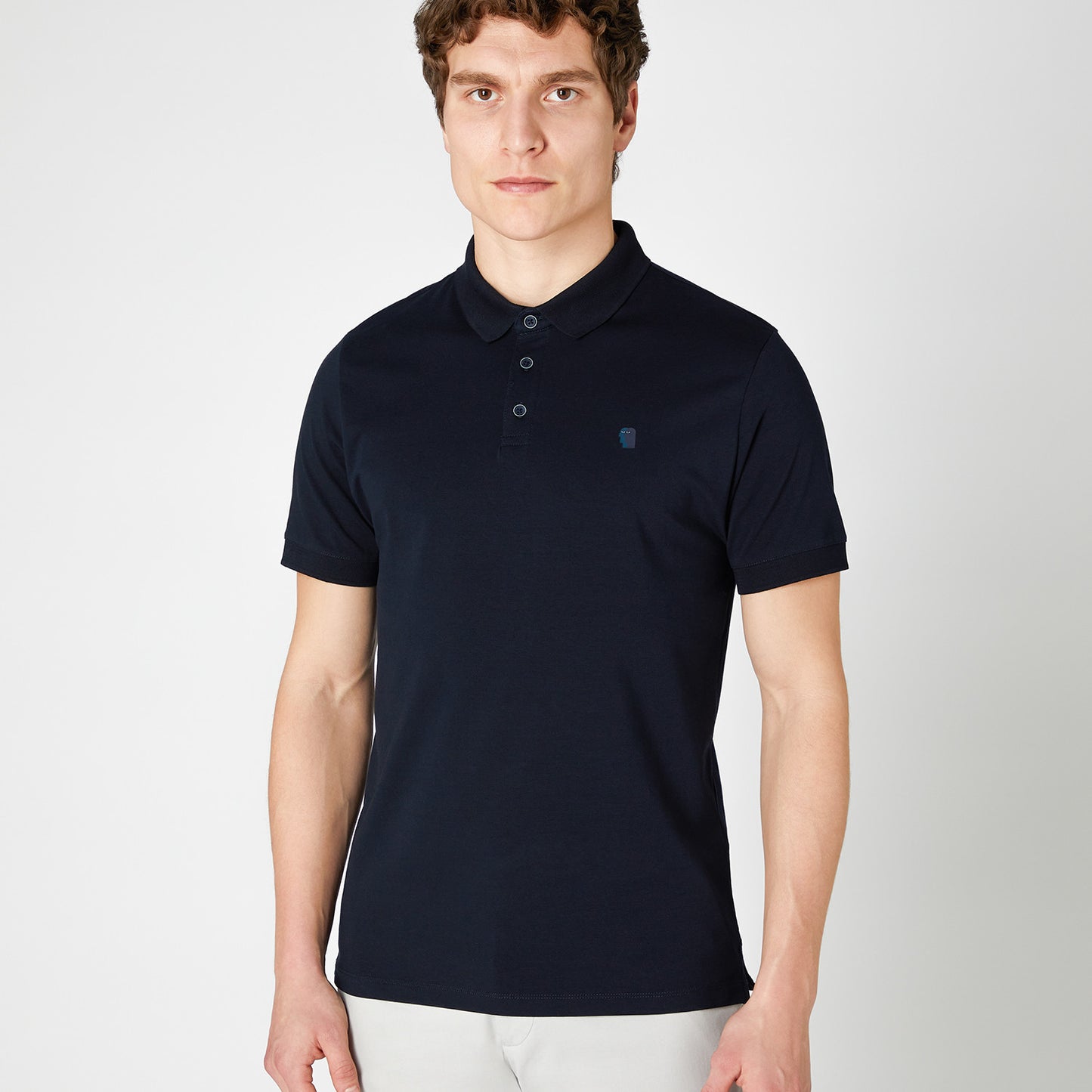 Remus Uomo 53122A 78 Navy Short Sleeve Polo Shirt