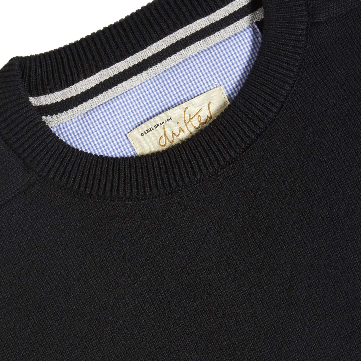 Drifter 55600 00 Black Crew Neck Sweater