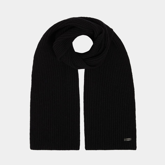 Remus Uomo 58580 00 Black Knitted Scarf