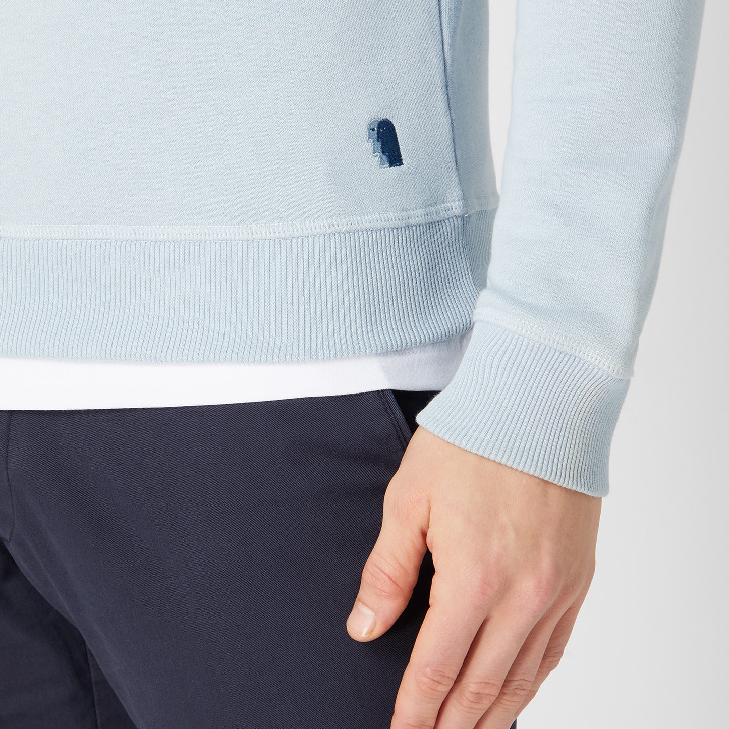 Remus Uomo 58760 23 Blue Crew Neck Sweatshirt