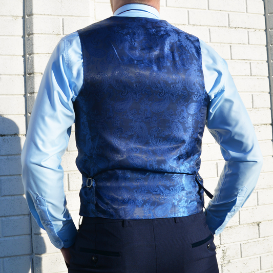 Marc Darcy Bromley Navy Waistcoat