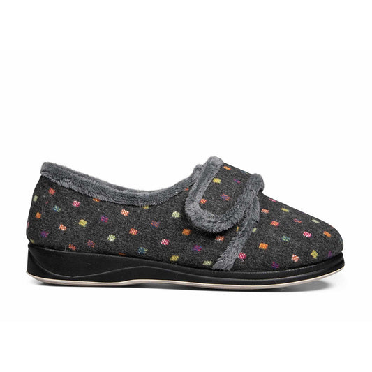 Padders Lotty 3217/1576 Charcoal Slippers
