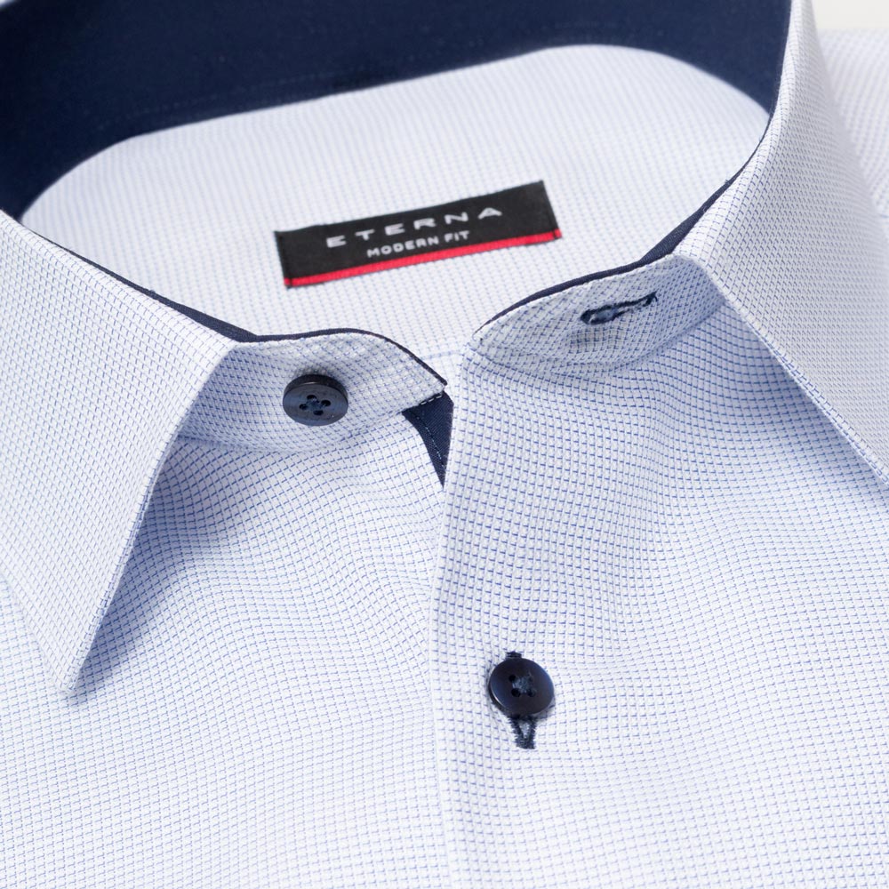 Eterna 4671 11 X14P Blue Modern Fit Shirt